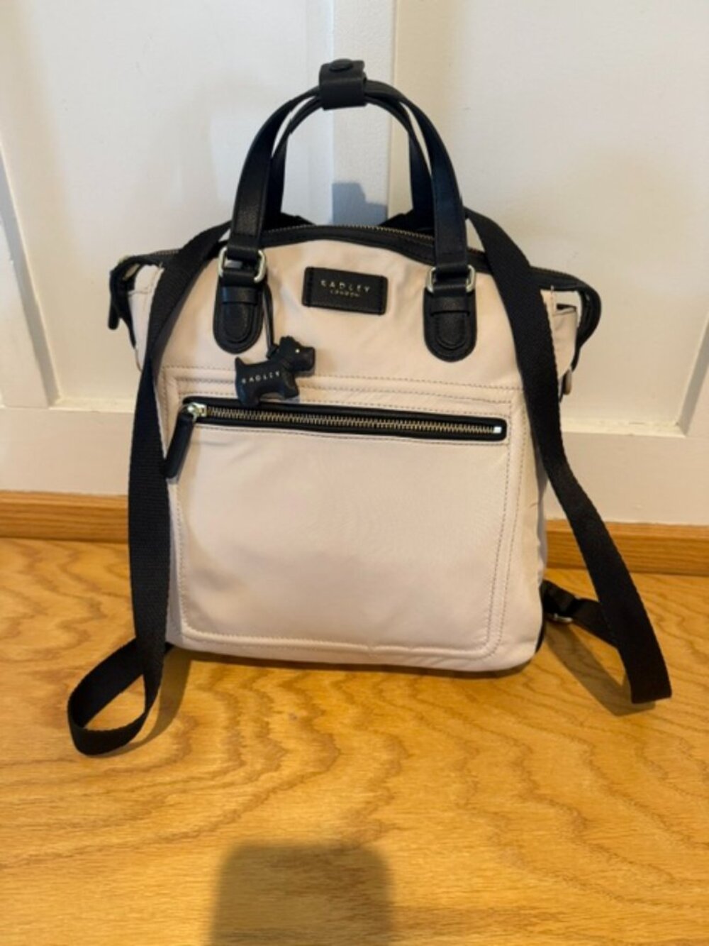 Radley London Spring Park Cream Black Convertible Backpack